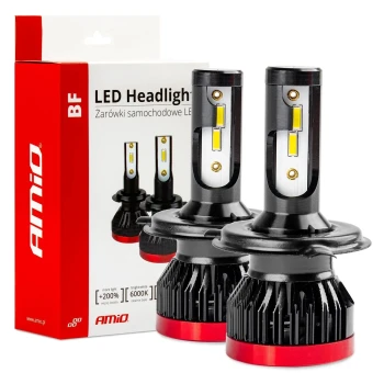 AMiO LED žárovky hlavního svícení H4/H19 BF série  | 02241