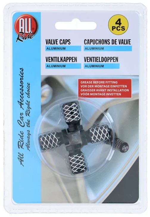 ALLRIDE Čepičky na ventilky Spirála, 4 ks 5800135