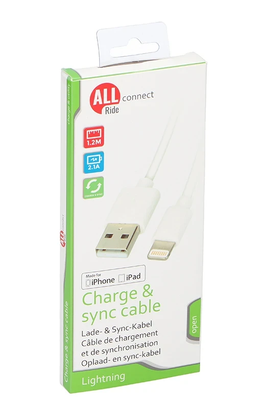 ALLRIDE Connect Nabíjecí kabel pro iPhone, 120 cm 5801055