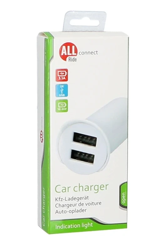 ALLRIDE Connect Nabíječka hříbek 2 USB 3,1 A 5801050