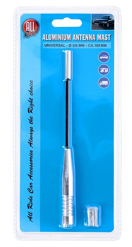 ALLRIDE Prut k anténě chromový 18 cm /CZ 5800010