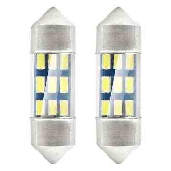AMiO LED žárovky STANDARD 3014 9SMD Festoon C5W C10W C3W 31mm White 12V  | 01089
