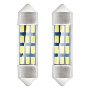 AMiO LED žárovky STANDARD 3014 12SMD Festoon C5W C10W C3W 36mm White 12V  | 01090