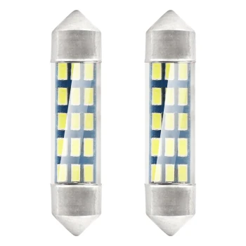 AMiO LED žárovky STANDARD 3014 15SMD Festoon C5W C10W C3W 39mm White 12V  | 01091