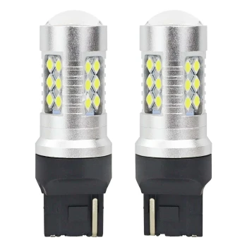 AMiO LED žárovky CANBUS 3030 24SMD T20 7440 W21W White 12V/24V  | 01173