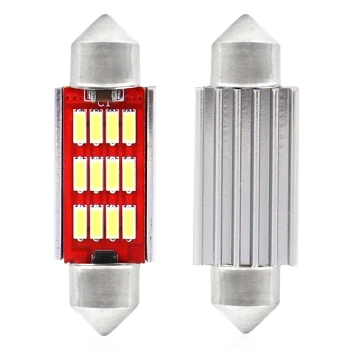 AMiO LED žárovky CANBUS 4014 12SMD Festoon C5W C10W C3W 39mm White 12V/24V  | 01290
