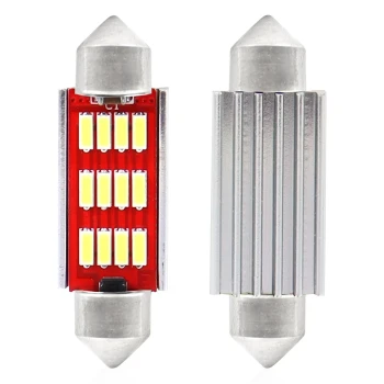 AMiO LED žárovky CANBUS 4014 12SMD Festoon C5W C10W C3W 41mm White 12V/24V  | 01291