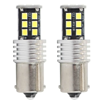 AMiO LED žárovky CANBUS 2835 15SMD 1156 BA15S P21W R10W R5W White 12V/24V  | 01293