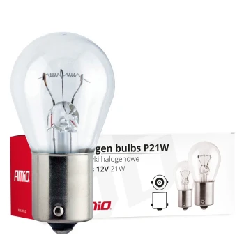 AMiO Halogenové žárovky P21W BA15s 12V 21W  | 01491
