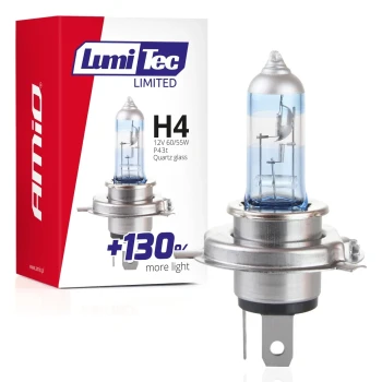 AMiO Halogenová žárovka H4 12V 60/55W LumiTec Limited +130%  | 02132