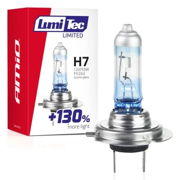 AMiO Halogenová žárovka H7 12V 55W LumiTec LIMITED +130%  | 02133