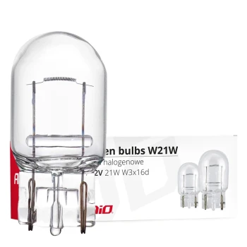 AMiO Halogenové žárovky T20 W21W W3x16d 12V 21W 10ks  | 02551