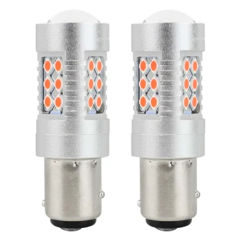 AMiO LED žárovky CANBUS 3030 24SMD 1157 BAY15D PR21/5W Red 12V/24V  | 02579