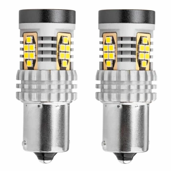 AMiO LED žárovky CANBUS 3020 24SMD 1156 BA15S P21W R10W R5W White 12V/24V  | 02797
