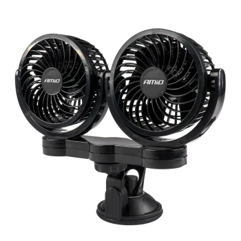 AMiO Ventilátor do auta s přísavkou 2x4