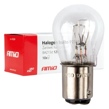 AMiO Halogenové žárovky P21/4W 12V BAZ15d 10ks  | 03369