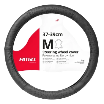 AMiO Potah volantu Leather Series SWC-50-M (37-39cm)  | 03556