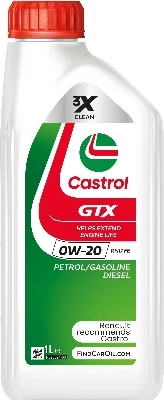 CASTROL Motorový olej Castrol GTX 0W-20 RN 17 FE 1 l  (160A0E)