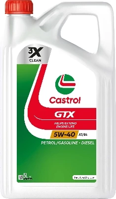 CASTROL Motorový olej Castrol GTX 5W-40 A3/B4 5 l  (15F687)