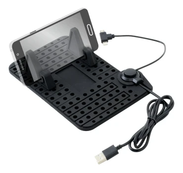 Držák telefonu s podložkou a kabelem micro USB 06259