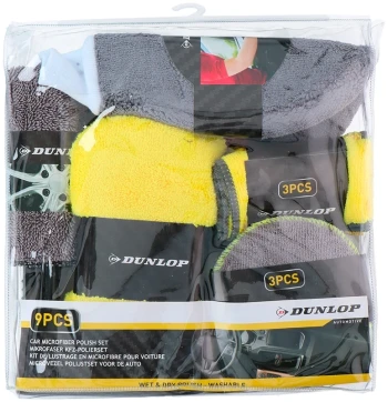 DUNLOP Lešticí sada z mikrovlákna, 9 ks 5800914