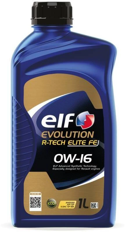 ELF Motorový olej ELF EVOLUTION R-TECH ELITE FE 0W-16 1 l  (229771)