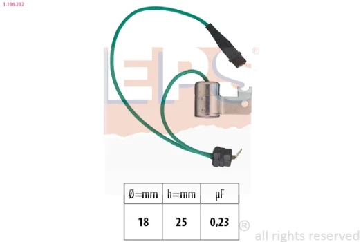 EPS Kondenzátor, zapalovací systém Made in Italy - OE Equivalent  (1.106.212)