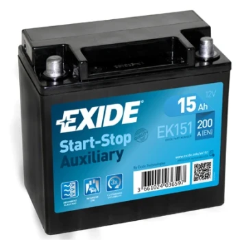 EXIDE startovací baterie AGM 15Ah  (EK151)