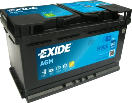 EXIDE startovací baterie AGM 82Ah  (EK820)