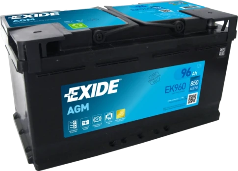 EXIDE startovací baterie AGM 96Ah  (EK960)