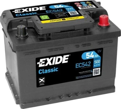 EXIDE startovací baterie CLASSIC * 54Ah  (EC542)