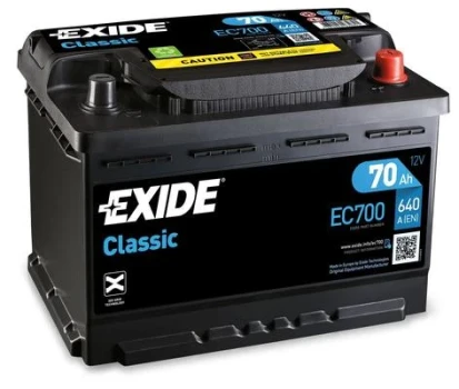 EXIDE startovací baterie CLASSIC * 70Ah  (EC700)