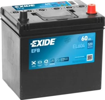 EXIDE startovací baterie EFB 60Ah  (EL604)