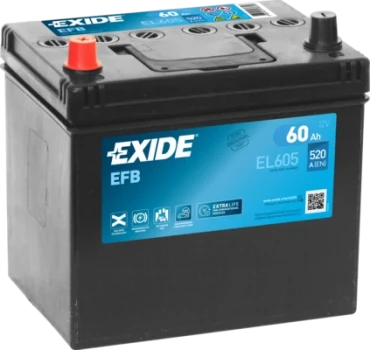 EXIDE startovací baterie EFB 60Ah  (EL605)