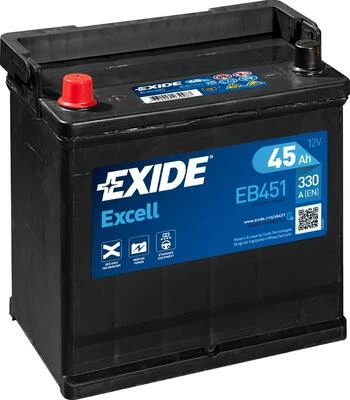 EXIDE startovací baterie EXCELL ** 45Ah  (EB451)