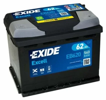 EXIDE startovací baterie EXCELL ** 62Ah  (EB620)