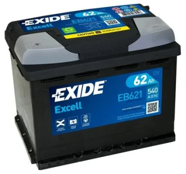 EXIDE startovací baterie EXCELL ** 62Ah  (EB621)