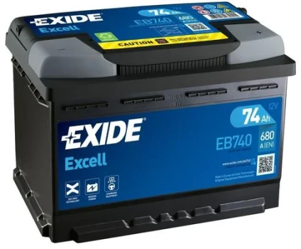 EXIDE startovací baterie EXCELL ** 74Ah  (EB740)