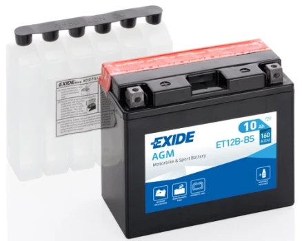 EXIDE startovací baterie EXIDE AGM 10Ah  (ET12B-BS)