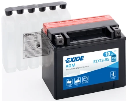 EXIDE startovací baterie EXIDE AGM 10Ah  (ETX12-BS)