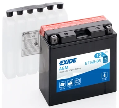 EXIDE startovací baterie EXIDE AGM 12Ah  (ET14B-BS)