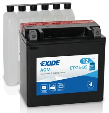 EXIDE startovací baterie EXIDE AGM 12Ah  (ETX14-BS)