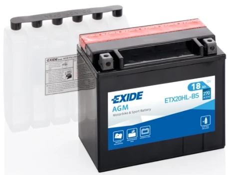 EXIDE startovací baterie EXIDE AGM 18Ah  (ETX20HL-BS)