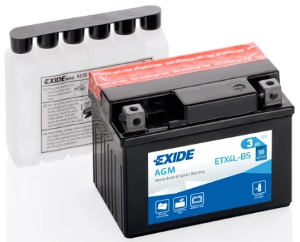 EXIDE startovací baterie EXIDE AGM 3Ah  (ETX4L-BS)