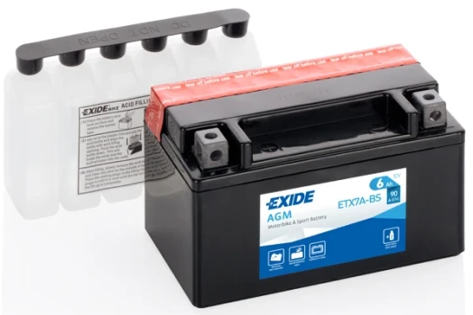 EXIDE startovací baterie EXIDE AGM 6Ah  (ETX7A-BS)
