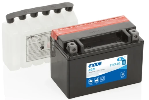 EXIDE startovací baterie EXIDE AGM 8Ah  (ETX9-BS)