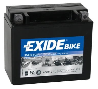 EXIDE startovací baterie EXIDE AGM Ready 10Ah  (AGM12-10)