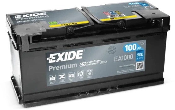 EXIDE startovací baterie PREMIUM *** 100Ah  (EA1000)