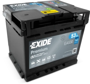 EXIDE startovací baterie PREMIUM *** 53Ah  (EA530)