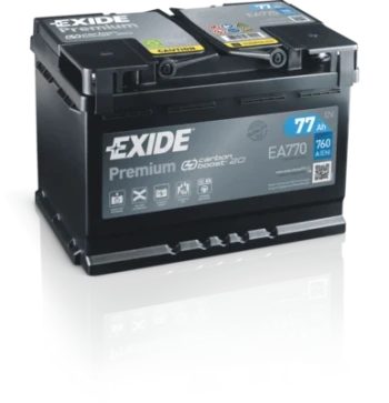 EXIDE startovací baterie PREMIUM *** 77Ah  (EA770)